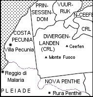 Noordelijke Pleiade en de nieuwe deelstaten Costa Pecunia en Nova Penthe